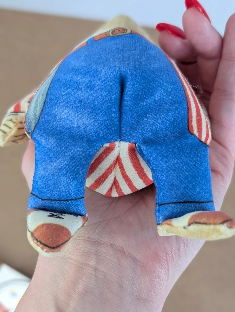 Vintage 1981 Wind In The Willows Mr. Toad Weighted Plush Bean Bag Figure - Picture 9 of 11